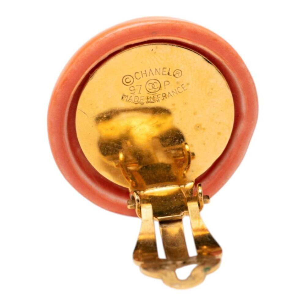 CHANEL Orange Earrings - Picture 3 of 3